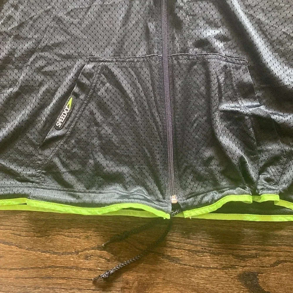 Speedo Hooded Mesh Zip Tank - Picture 2 of 3